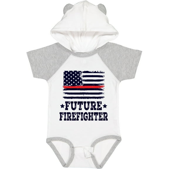 Inktastic Future Firefighter USA Boys or Girls Baby Bodysuit