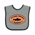 thumbnail image 1 of Inktastic Future Fishing Buddy Boys or Girls Baby Bib, 1 of 4