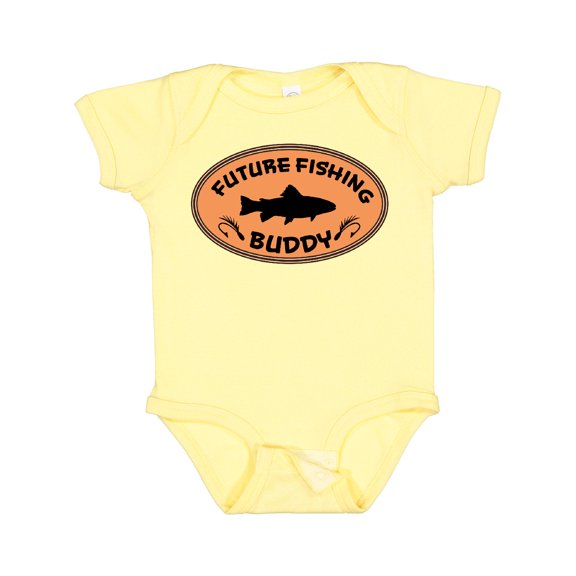Inktastic Future Fishing Buddy Boys or Girls Baby Bodysuit