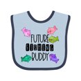thumbnail image 1 of Inktastic Future Fishing Buddy with Colorful Fish Boys or Girls Baby Bib, 1 of 4