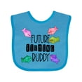 thumbnail image 1 of Inktastic Future Fishing Buddy with Colorful Fish Boys or Girls Baby Bib, 1 of 4