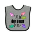 thumbnail image 1 of Inktastic Future Fishing Buddy with Colorful Fish Boys or Girls Baby Bib, 1 of 4