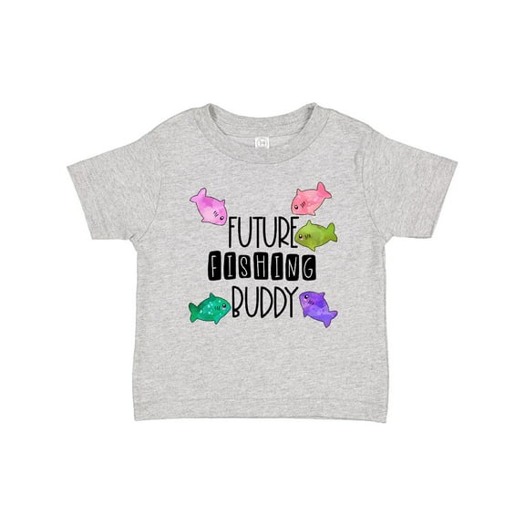 Inktastic Future Fishing Buddy with Colorful Fish Boys or Girls Baby T-Shirt