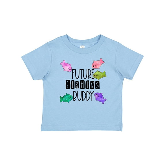 Inktastic Future Fishing Buddy with Colorful Fish Boys or Girls Baby T-Shirt