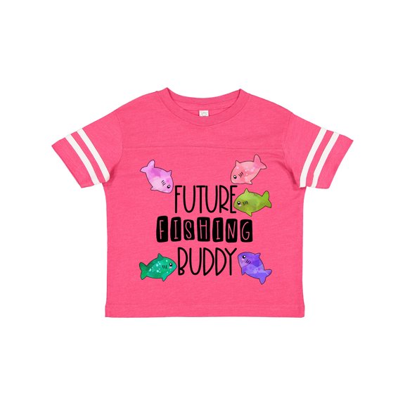 Inktastic Future Fishing Buddy with Colorful Fish Boys or Girls Toddler T-Shirt