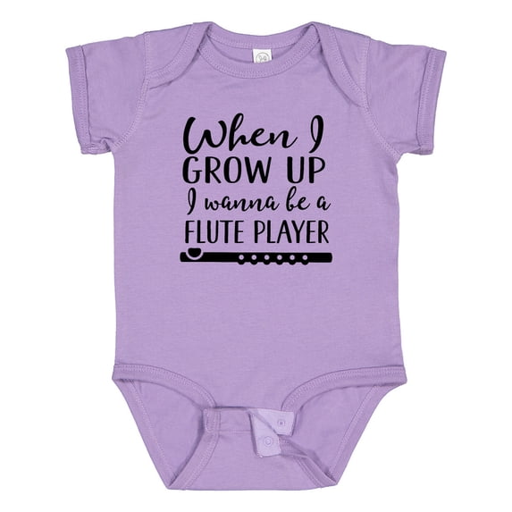 Inktastic Future Flute Player Music Boys or Girls Baby Bodysuit