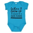 thumbnail image 1 of Inktastic Future Flute Player Music Boys or Girls Baby Bodysuit, 1 of 5