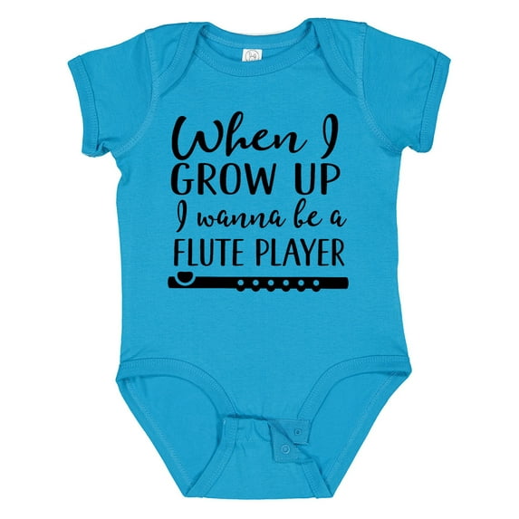 Inktastic Future Flute Player Music Boys or Girls Baby Bodysuit