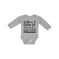 thumbnail image 1 of Inktastic Future Flute Player Music Gift Boys or Girls Long Sleeve Baby Bodysuit, 1 of 5