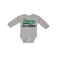 thumbnail image 1 of Inktastic Future Fly Fisher Boys Long Sleeve Baby Bodysuit, 1 of 5