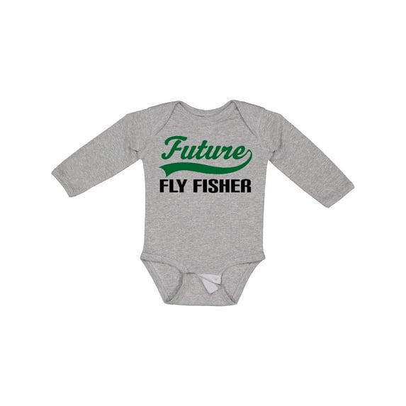 Inktastic Future Fly Fisher Boys Long Sleeve Baby Bodysuit