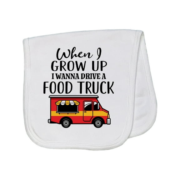 Inktastic Future Food Truck Driver Baby Burp Cloth