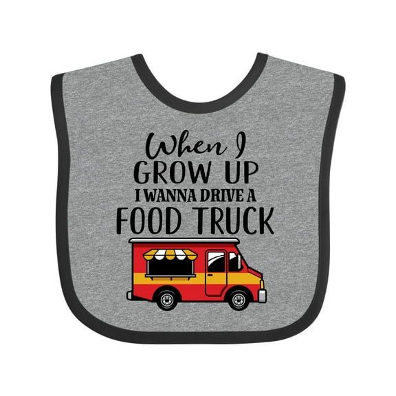 Inktastic Future Food Truck Driver Boys or Girls Baby Bib