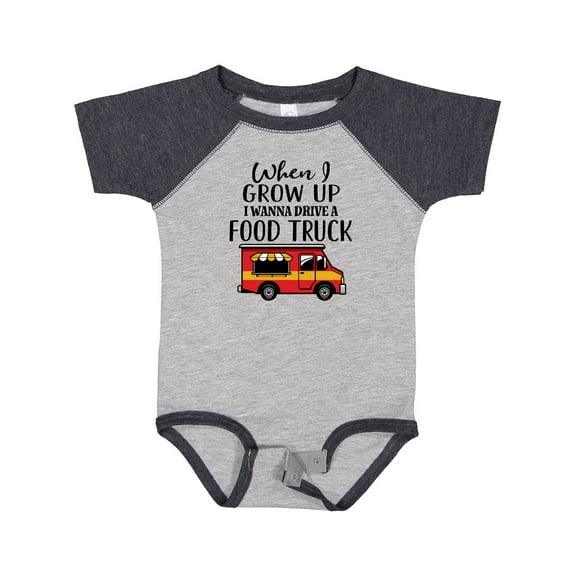 Inktastic Future Food Truck Driver Boys or Girls Baby Bodysuit