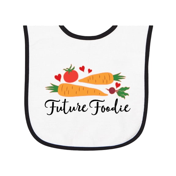 Inktastic Future Foodie Cute Vegetable Baby Terry Cloth Bib