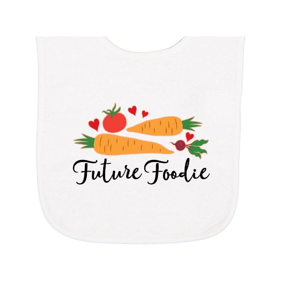 Inktastic Future Foodie Cute Vegetable Baby Terry Cloth Bib