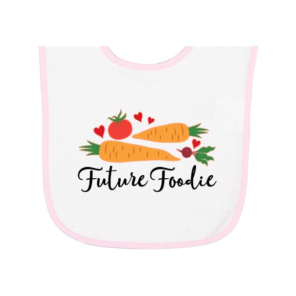 Inktastic Future Foodie Cute Vegetable Baby Terry Cloth Bib