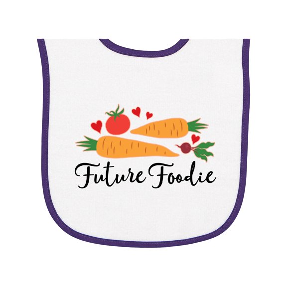 Inktastic Future Foodie Cute Vegetable Baby Terry Cloth Bib