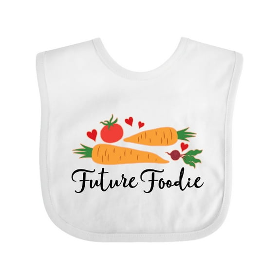 Inktastic Future Foodie Cute Vegetable Boys or Girls Baby Bib