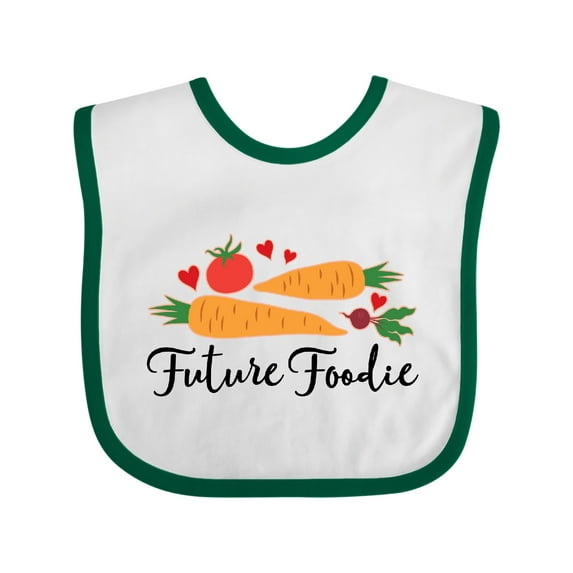 Inktastic Future Foodie Cute Vegetable Boys or Girls Baby Bib