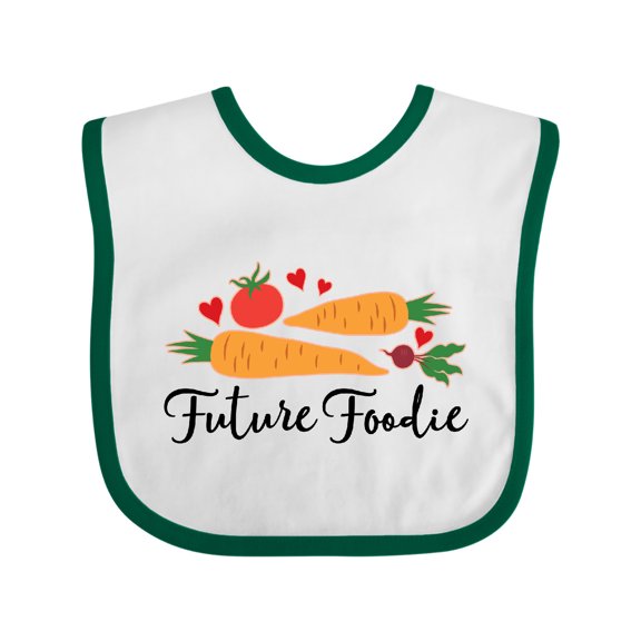 Inktastic Future Foodie Cute Vegetable Boys or Girls Baby Bib