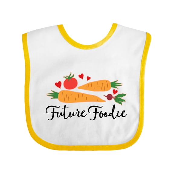 Inktastic Future Foodie Cute Vegetable Boys or Girls Baby Bib
