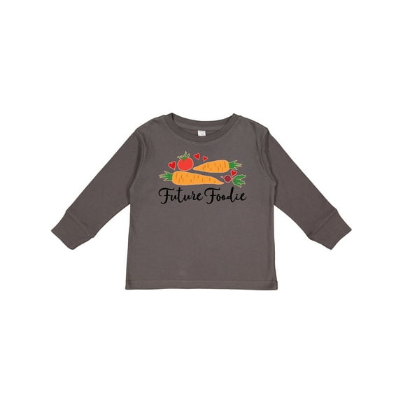 Inktastic Future Foodie Cute Vegetable Boys or Girls Long Sleeve Toddler T-Shirt