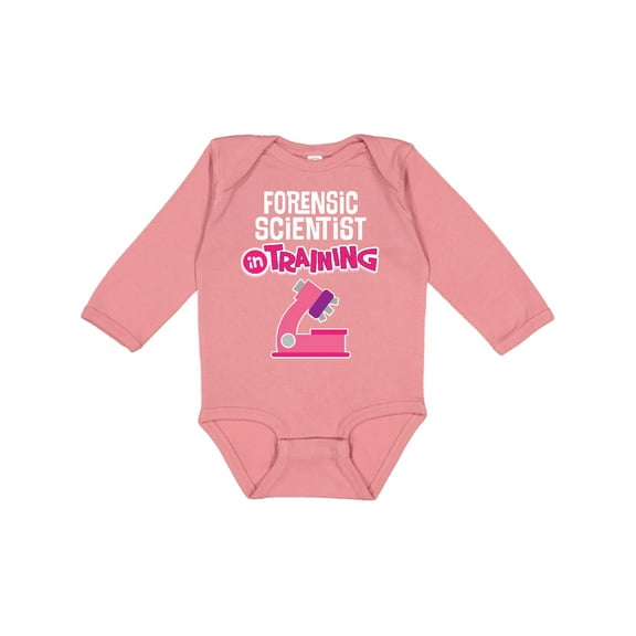 Inktastic Future Forensic Scientist In Training Girls Long Sleeve Baby Bodysuit