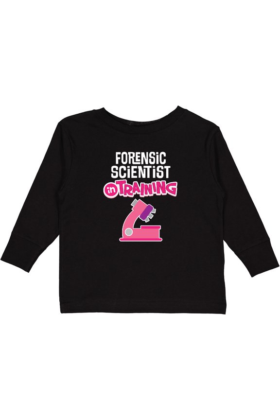 Future Forensic Scientist In Training Girls Long Sleeve Toddler T-Shirt