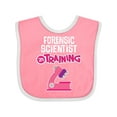 thumbnail image 1 of Inktastic Future Forensic Scientist in Training Girls Baby Bib, 1 of 4