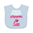 thumbnail image 1 of Inktastic Future Forensic Scientist in Training Girls Baby Bib, 1 of 4