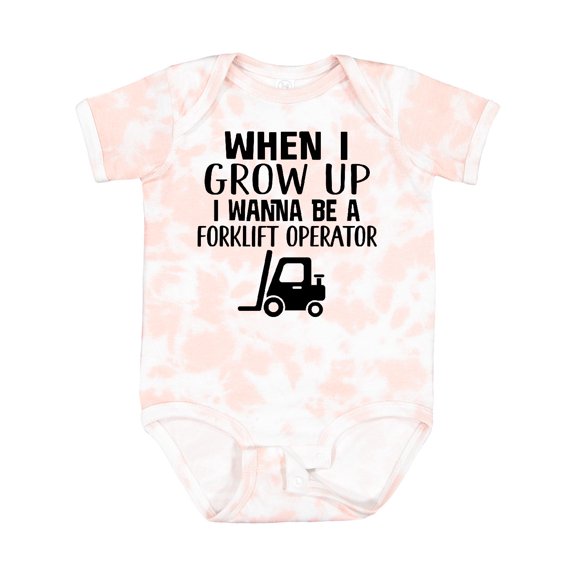Inktastic Future Forklift Operator Boys or Girls Baby Bodysuit