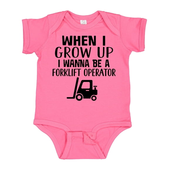 Inktastic Future Forklift Operator Boys or Girls Baby Bodysuit