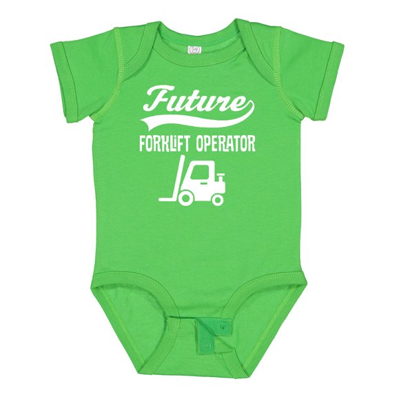 Inktastic Future Forklift Operator Boys or Girls Baby Bodysuit