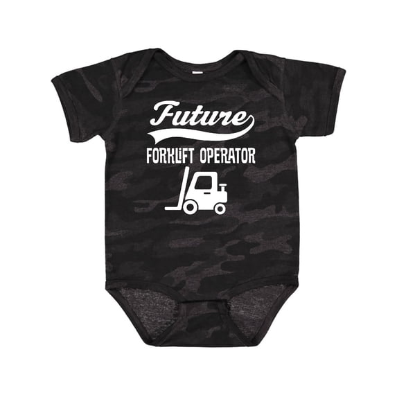 Inktastic Future Forklift Operator Boys or Girls Baby Bodysuit