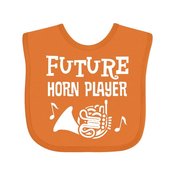 Inktastic Future French Horn Player Childs Music Boys or Girls Baby Bib