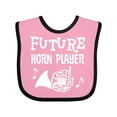 thumbnail image 1 of Inktastic Future French Horn Player Childs Music Boys or Girls Baby Bib, 1 of 4