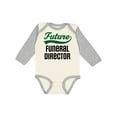 thumbnail image 1 of Inktastic Future Funeral Director Boys Long Sleeve Baby Bodysuit, 1 of 5