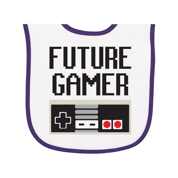 Inktastic Future Gamer Baby Terry Cloth Bib