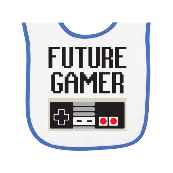 Inktastic Future Gamer Baby Terry Cloth Bib