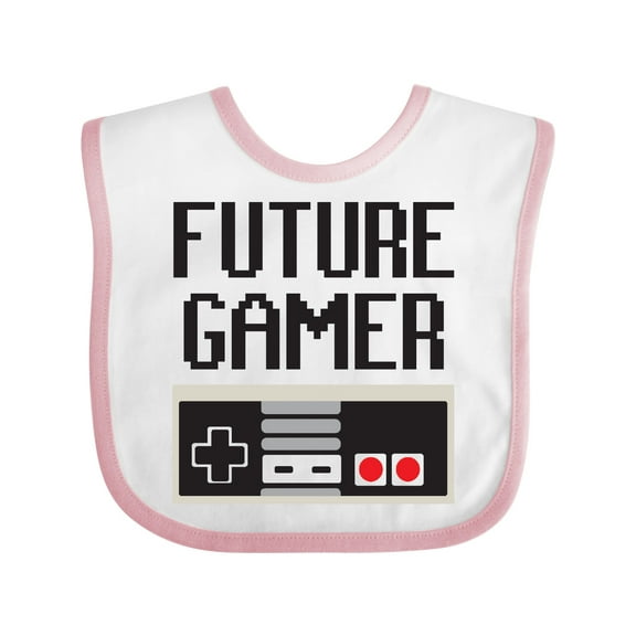 Inktastic Future Gamer Boys or Girls Baby Bib