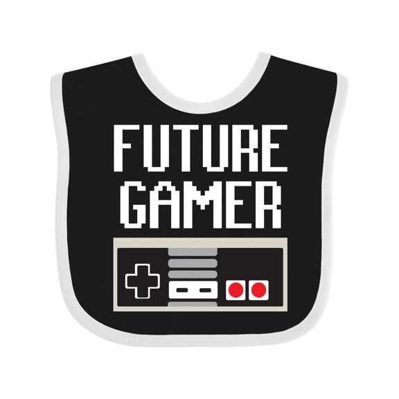 Inktastic Future Gamer. Boys or Girls Baby Bib
