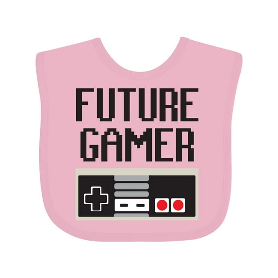Inktastic Future Gamer Boys or Girls Baby Bib