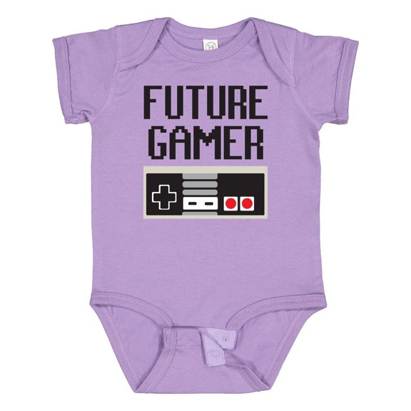 Inktastic Future Gamer Boys or Girls Baby Bodysuit