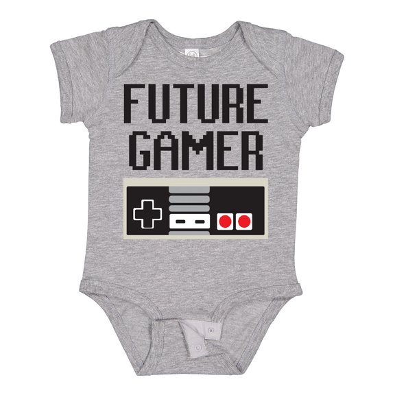 Inktastic Future Gamer Boys or Girls Baby Bodysuit