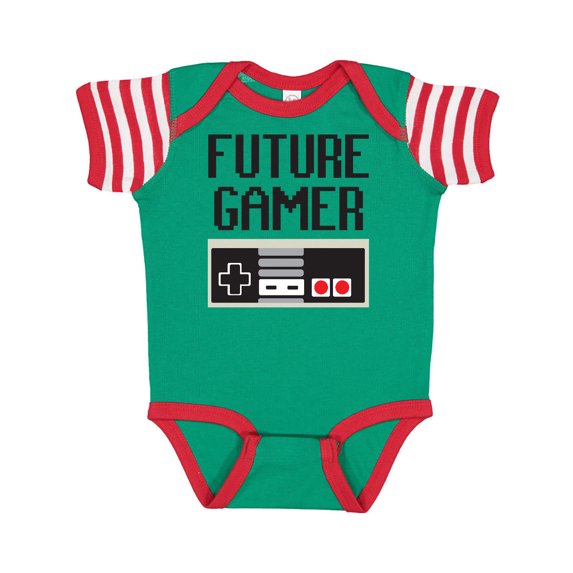 Inktastic Future Gamer Boys or Girls Baby Bodysuit