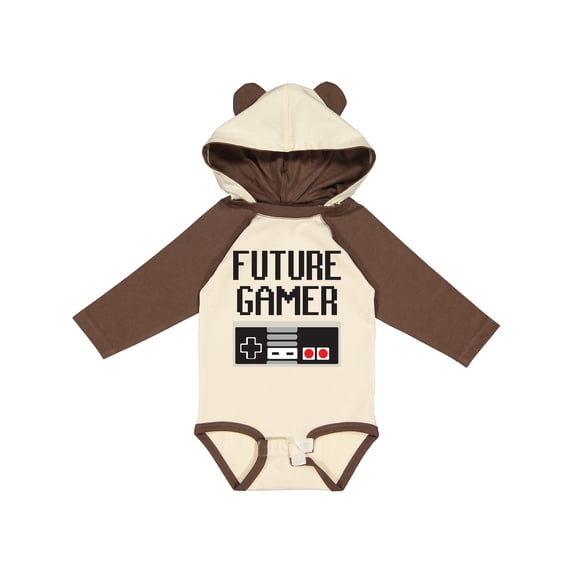 Inktastic Future Gamer Boys or Girls Long Sleeve Baby Bodysuit