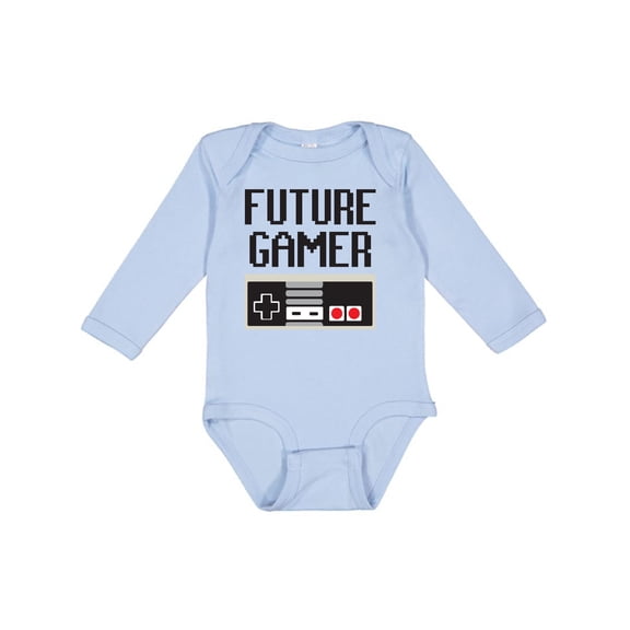 Inktastic Future Gamer Boys or Girls Long Sleeve Baby Bodysuit