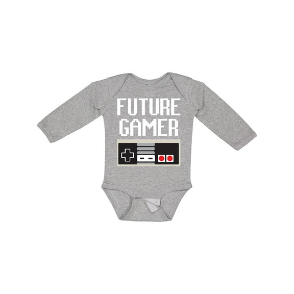 Inktastic Future Gamer. Boys or Girls Long Sleeve Baby Bodysuit
