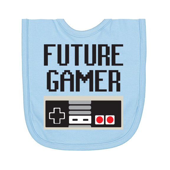 Inktastic Future Gamer Newborn Bib